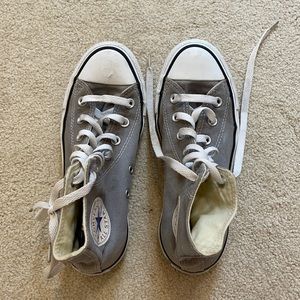Grey converse high tops